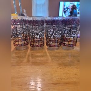 Coca cola vintage glasses